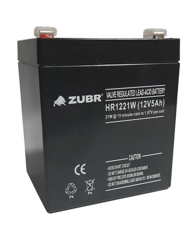 ZUBR HR 1221W (12V, 5Ah). Аккумулятор герметичный свинцово-кислотный. ZUBR в Оренбурге