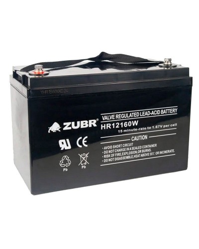 ZUBR HR 12160W (12V, 45Ah). Аккумулятор герметичный свинцово-кислотный. ZUBR в Оренбурге