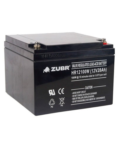 ZUBR HR 12100W (12V, 28Ah). Аккумулятор герметичный свинцово-кислотный. ZUBR в Оренбурге