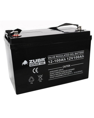 ZUBR MARINE GEL NPG 12-100 (12V, 100Ah). Аккумулятор герметичный свинцово-кислотный. ZUBR в Оренбурге