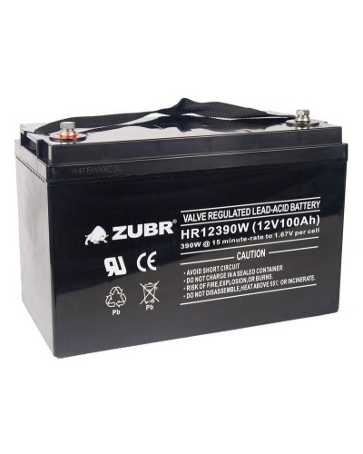 ZUBR HR 12390W (12V, 110Ah). Аккумулятор герметичный свинцово-кислотный. ZUBR в Оренбурге