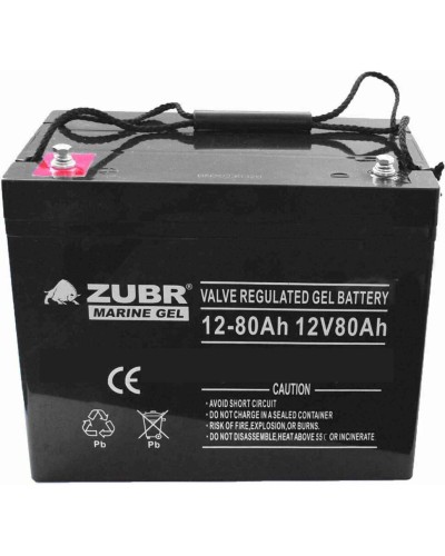 ZUBR MARINE GEL NPG 12-80 (12V, 80Ah). Аккумулятор герметичный свинцово-кислотный. ZUBR в Оренбурге