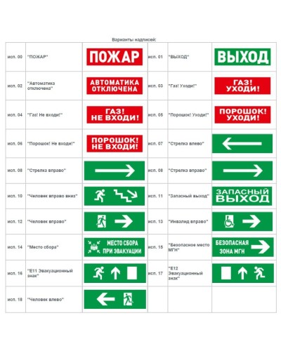 С2000-ОСТ исп.11 Запасный выход. Оповещатель световой адресный. Болид в Оренбурге