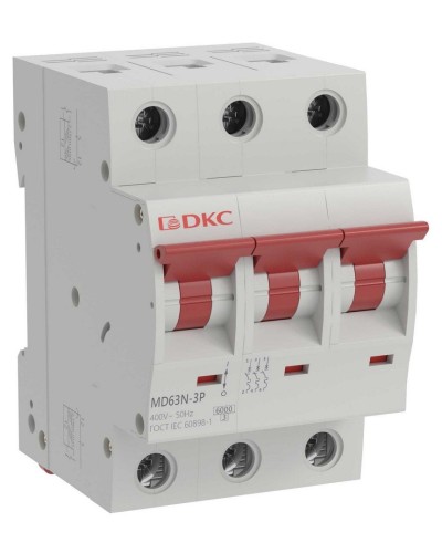 YON max MD63N 3P 20А 6кА C (MD63N-3PC20). Автоматический выключатель. ДКС в Оренбурге
