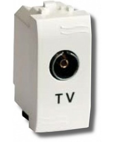 Розетка TV проходная Brava 1 модуль слоновая кость (75581S): Розетка TV в Оренбурге