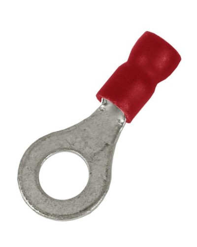 Наконечник НКИ 0,25-1,5 М5 (D5,3мм) с отверстием под винт (100 шт) (2A5P-EE-PVC). Наконечник с отверстием под винт и изолированным фланцем ПВХ. ДКС в Оренбурге