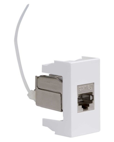 Розетка RJ-45 Viva 1 модуль кат.6A белая (45078). Розетка компьютерная экранированная с одним разъёмом. ДКС в Оренбурге