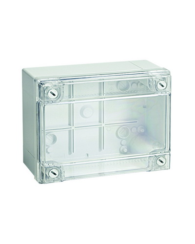 Коробка ответвительная с гладкими стенками, IP56, 380х300х120 (54420). Коробка ответвительная с гладкими стенками и прозрачной крышкой. ДКС в Оренбурге