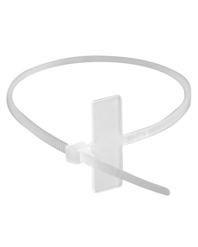 Хомут 2,5x110 белый (100шт) (252110SR-M): Хомут маркировочный, горизонтальная табличка под замком 20x9 в Оренбурге