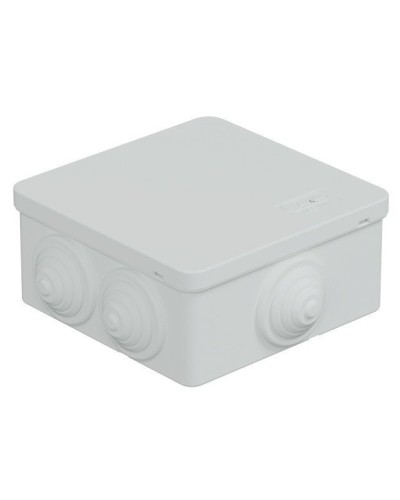 Коробка JBS101 100х100х55, 6 вых., IP55, белая (44037W-1). Коробка монтажная. Экопласт в Оренбурге