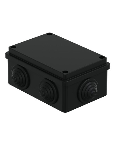 Коробка JBS120 120х80х50, 6 вых., IP55, черная (44008BL-1). Коробка монтажная. Экопласт в Оренбурге