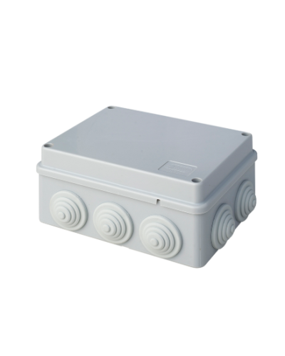 Коробка JBS150 150х110х70, 10 вых., 8P (0,15...2,5мм²) серая (43019HF-GR). Коробка монтажная, огнестойкая, без галогена. Экопласт в Оренбурге