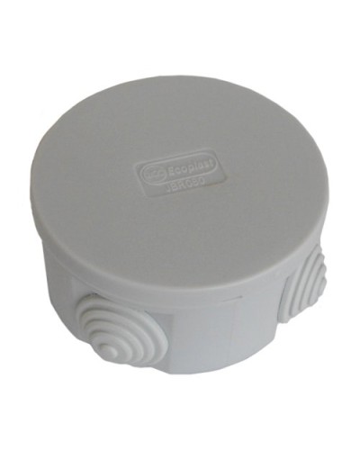 Коробка JBR080 D=80х40, 4 вых. IP44, серая (44005HF). Коробка монтажная, без галогена. Экопласт в Оренбурге