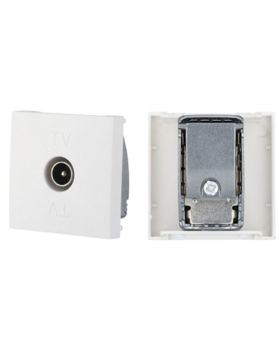 Розетка TV оконечная, белый LK45 (852104). Розетка TV. Экопласт в Оренбурге