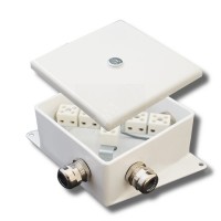 КМ-О (6к*6,0)-IP66-120х120, семь вводов: Коробка монтажная огнестойкая