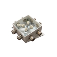КМ-О (10к)-IP66-120х120, восемь вводов: Коробка монтажная огнестойкая