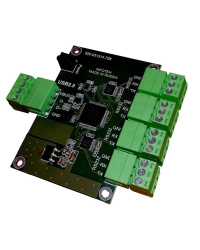 AVT-USB/4RS232. Промышленный преобразователь USB в RS-232. Инфотех в Оренбурге