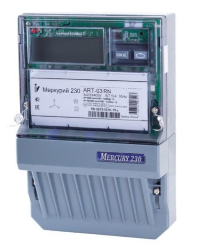 Меркурий 230 ART-01 PQRSIN 3ф 5-60А 1.0/2.0 класс точности, многотарифный (М0000051910). Счетчик электроэнергии. Инкотекс в Оренбурге