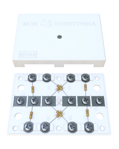 KRA-4 300 Om white (MEC42103). Коробка на 4 абонента. МЭК-Электрика в Оренбурге