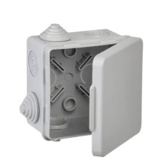 Коробка КМ 80х80х50 GENERICA (UKO31-080-080-050-K03-54G). Коробка распаячная для открытой проводки. GENERICA