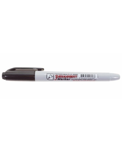 Маркер перманентный Crown «Multi Marker Super Slim» 1 мм, черный, пулевидный (08-8001): Ручка для маркировки в Оренбурге