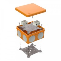 Коробка огнестойкая 60-0300-FR10.0-4 Е15-Е120 100х100х50. Коробка огнестойкая для открытой установки. Промрукав