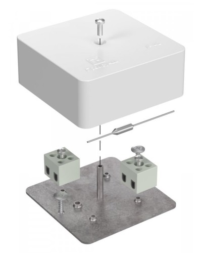 Коробка огнестойкая 75х75х30 (40-0450-FR2.5-4-П). Коробка огнестойкая для открытой установки. Промрукав в Оренбурге