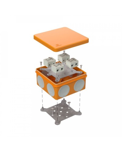 Коробка огнестойкая 100х100х50 (60-0300-FR10.0-8). Коробка огнестойкая для открытой установки. Промрукав в Оренбурге