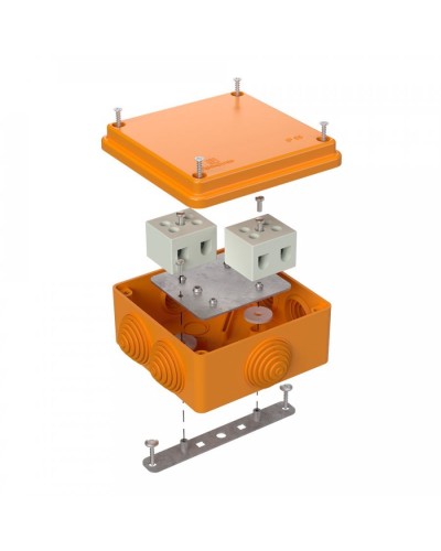 Коробка огнестойкая 100х100х50 для о/п (40-0300-FR10.0-4). Коробка огнестойкая для открытой установки. Промрукав в Оренбурге
