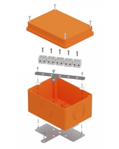 Коробка огнестойкая 150х110х90 E15-E120 для о/п (40-0351-FR2.5-10). Коробка огнестойкая для открытой установки. Промрукав в Оренбурге