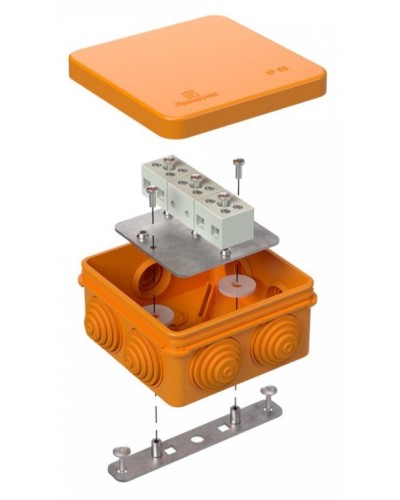 Коробка огнестойкая 80х80х40 (40-0210-FR2.5-6). Коробка огнестойкая для открытой установки. Промрукав в Оренбурге