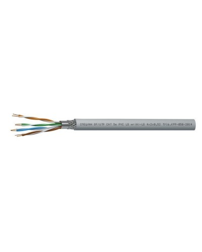 СПЕЦЛАН SF/UTP Cat 5e PVC LSнг(А)-LS 4х2х0,52. Кабель «витая пара» (LAN) для структурированных систем связи. Спецкабель в Оренбурге